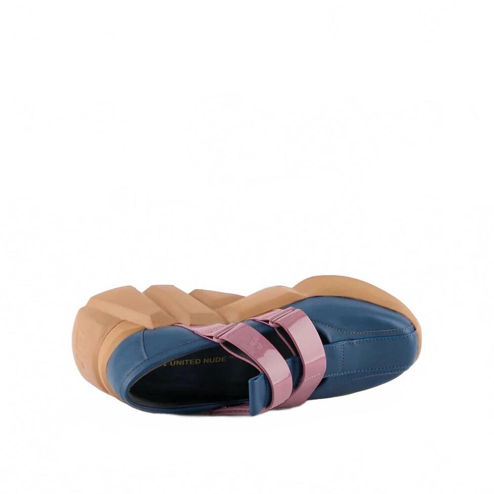 NEW UNITED NUDE women's space kick mj shoes in indigo mix - Picture 3 of 4